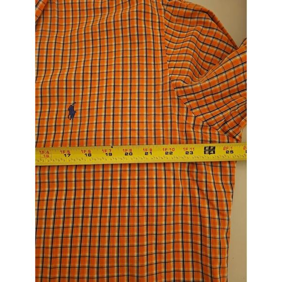 Ralph Lauren Men's CASUAL Classic FIT Button Down PLAID, Cotton Shirt Size Large - Picture 7 of 8